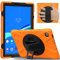 Bspring Funda Resistente para Lenovo Tab M10 HD 2nd Gen 10.1 2020, Soporte 360° Rotativo Asa de Mano, Uso Rudo Antichoques para Lenovo Tab M10 HD 2nd Gen 10.1 TB-X306X / TB-X306F,Naranja