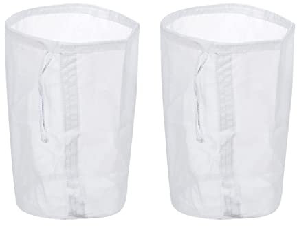 sourcing map 160 Mesh Paint Strainer Bag 5.9 Dia Nylon Filter with Drawstring for Filtering Paint, Gasoline, Fuel, Home Brewing 2Pcs