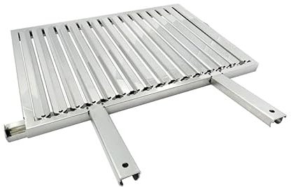 EL GAUCHO Griglia in Acciaio Inox con raccogligrasso per BBQ con Piano di Cottura 60x40
