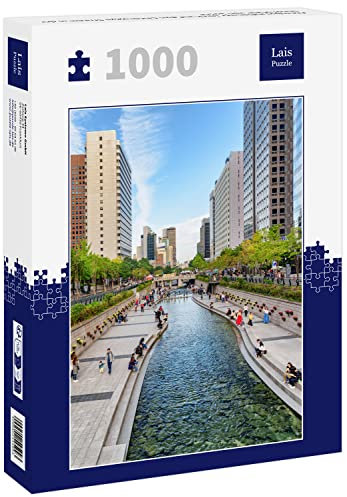 Lais Puzzle Atemberaubender Blick auf den Cheonggye Stream in der Innenstadt von Seoul 1000 Teile