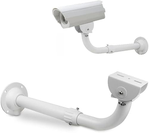 CTXSumTec 30cm-60cm/11.8~23.6 Adjustable Security Camera J-Type Wall Ceiling Mount Bracket, Camera Mount Universal Camera Wall Mounting Bracket for CCTV Surveillance Camera IP Camera