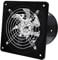 JSIXASO Rohrventilator Ventilateur Axial d'extraction Abluftventilator Zuluft und Abluft aus Metall 150mm Schwarz