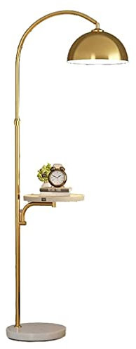 POCHY Lampadaires Lampadaire avec port USB rechargeable lampes sur pied lampe de lecture réglable pour chambre à coucher maison éclairage haut socle en marbre Facile utiliser