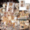 400 Stück Vintage Scrapbooking Stickers Set, Vintage Stickers Dekorative Papier Zubehör, Journal Aesthetic Sticker Retro Dekorative Sticker für Sammelalbum Scrapbook Zubehör DIY Fotoalbum