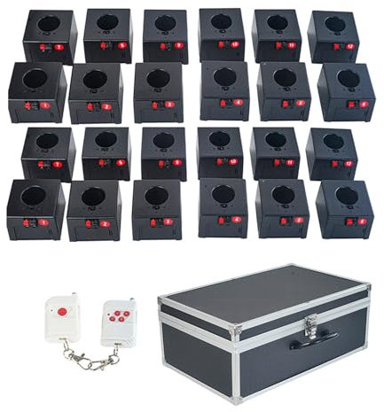 OSMARI Kalter Pyro-Innenraum, Bühnenzündung, pyrotechnische Maschine, Hochzeitsdekoration, Festival, Party, kabellose Fernbedienung, Feuerwerksabfeuerungssystem,2-control24-seater