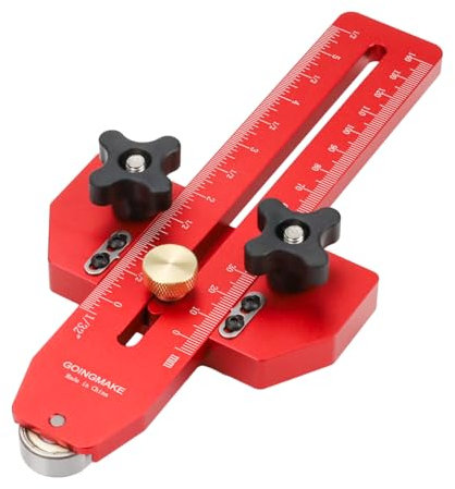 GOINGMAKE Safety Table Saw Jig Thin Rip Jig for Making Repetitive Narrow Thin Strip Cuts, Fits for 3/8 x 3/4 T Slot Woodworking Tools