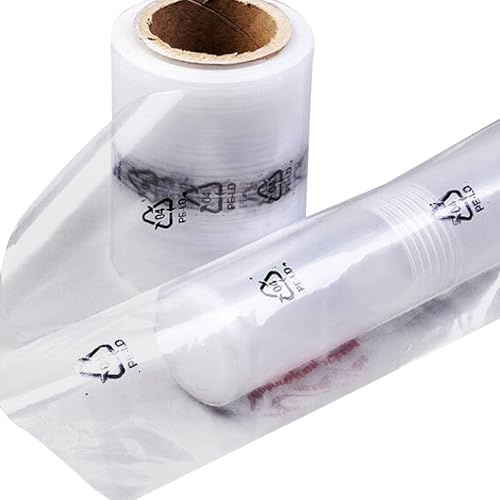 SPRINTIS - Schlauchfolie 80 mm breit, PE-Folie 50 µm (Rolle mit 500m), Verpackungsfolie, Folie, Verpackungen