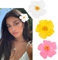Nayyana 3 Stück Hawaii-Blumen-Haarspangen für Frauen, Haarspangen, Plumeria-Hibiskus-Haarspange, hawaiianische Blumen-Haarspangen, künstliche Blumen-Clips für Urlaub, Farben 3