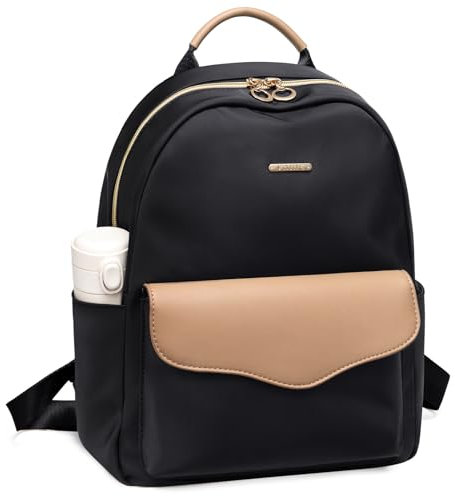 VNINE Rucksack Damen Klein，Cityrucksack Handtasche 2 in 1 Wasserdicht Tagesrucksack Mini Rucksack Damen Leichtgewicht PU Leder Casual Daypack für Reise Freizeit Einkauf Arbeit