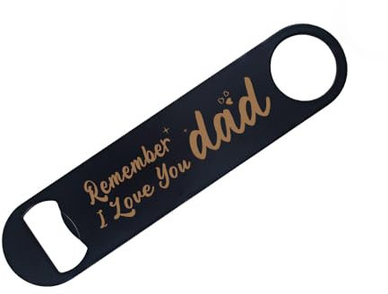 I Love You Gifts for Men Dad Father Beer Can Opener for Men Dad Daddy Papa Stainless Steel Bottle Opener for Men Dad Father Birthday Christmas Gifts for Men Dad Beer Bottle Opener Wall Mounted