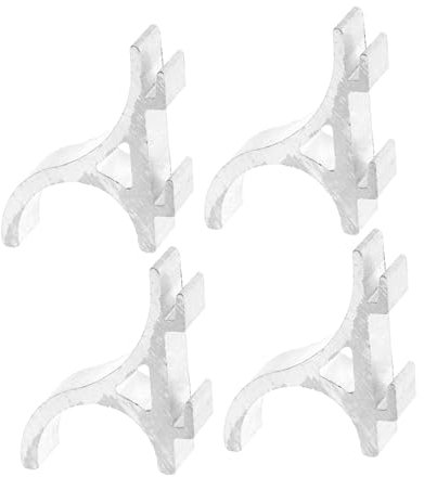 WATIIFUFU 4pcs Refrigerator Stand Freezer Cooler Shelf Support Freezer Clamp Hooks Cooler Shelf Supports Fridge Shelf Clips Freezer Shelf Support Clip Refrigerator Hook Silver Aluminum Alloy