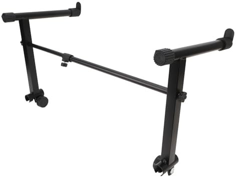 Denash Piano Keyboard Stand Riser Adjustment Knob Metal Frame Keyboard Stand Extension Adapter Lightweight for Round Tube Instrument Rack