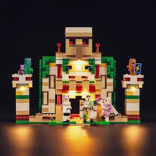 LED Light Kit for Lego 21250 The Iron Golem Fortress - Custom DIY Lights for Lego Building Set (Model Not Included)