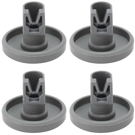 BAOFUYA 4-teilige Rollen für den Unteren Geschirrkorb der Spülmaschine, Leichtgängiges Universal Rollenzubehör für den Geschirrspüler Rack für AEG Favorit Privileg Zanussi (L)