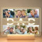 Personalised Gifts for Dad from Daughter & Son, Customised Photo Frame with Photos, Customised Picture Frame with Night Light, Personalised Dad Birthday Gifts for Baby Kid Family