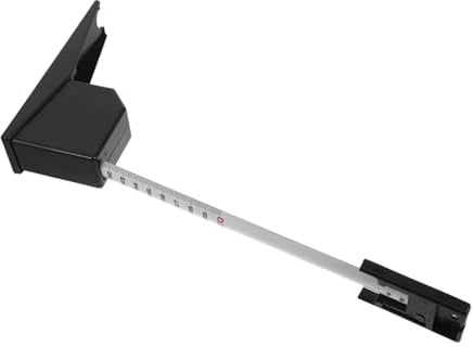 Toyvian Wandmontiertes Höhenmessgerät 200cm aus Abs und Eisen mit Hoher Genauigkeit und Zuverlässigkeit Einziehbares Metermaßband für Kinderzimmer und Erwachsene