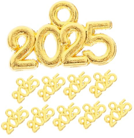 ifundom 100St Schlüsselanhänger-Schmuck geburtstagsgeschenk für schmuckherstellung zubehör Strass-Anhänger Charme Taschenanhänger zum Aufhängen dekorativer Schlüsselanhänger Golden