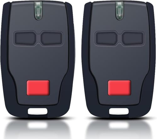 2pcs Telecomando per Porta del Garage per Mitto Cool C2, 2 Canali/Tasti, 433MHZ Telecomando Cancello sostituisce il telecomando per Mitto RCB02