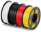ANYCUBIC Refill High Speed PLA und Spool Kit, Bis zu 600 mm/s Hohe Geschwindigkeit 3D Drucker Filament, Intelligente Identifikation 4KG Schwarz Weiß Rot Gelb