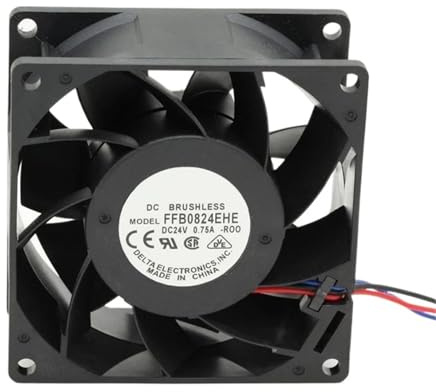 1pc for FFB0824EHE -ROO -R00 8038 8cm 80mm 24V 0.75A 3-pin server inverter axial cooling fans alarm signal