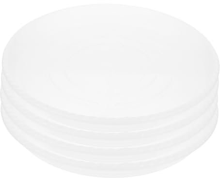 LOORGVEL Lot De 4 Coupelles Plastiques Transparentes Ø40 Cm pour Pots De Fleurs, Soucoupes Rondes Drainage Intérieur Extérieur Jardin, Plateaux Robustes pour Plantes en Pot