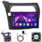 Android 15 Radio de Coche 9 Pulgadas Pantalla Táctil 2 DIN para Honda Civic Hatchback 2006-2011 con Carplay Inalámbrico Android Auto Bluetooth GPS FM WiFi USB Apoyo Mandos Volante+AHD Cámara(A,U1(1G+3