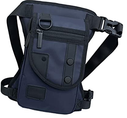 Beintasche, Oberschenkeltasche, Hüfttasche für Reiten, Wandern, Reisen, blau, M, 32 x 32 cm