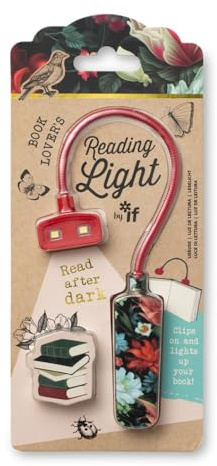 IF Book Lover's Reading Light - Dark Floral