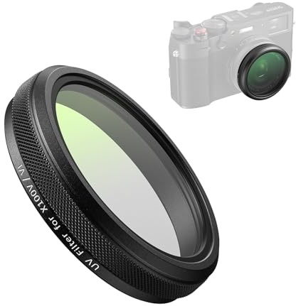 SMALLRIG UV Filter for FUJIFILM X100VI / X100V, 99% Light Transmittance, Optical Glass Lens, Waterproof & Anti-Scratch, Lightweight Aluminum Frame, Lens Protection Filter, Black - 5852