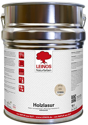 LEINOS 260 Holzlasur außen 002 Farblos 10 l – wetterfest, offenporig