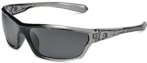 Nitrogen Polarized Wrap Around Sport Sunglasses for Men Women UV400 Protection Sun Glasses, Crystal Gray | Smoke, One size