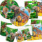 101-teiliges * SAFARI & WILDE TIERE * PARTY SET für Kindergeburtstag für 6-8 Kinder: Teller, Becher, Servietten, Einladungen, Partytüten, Luftschlangen, Luftballons, u.v.m. // Mottoparty Löwe Tiger Elefant Urwald Regenwald Savanne Steppe Afrika
