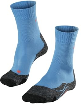 FALKE Damen Wandersocken TK2 Explore W So Wolle Funktionsmaterial antiblasen dick 1 Paar, Blau Pacific Blue 6691, 35-36