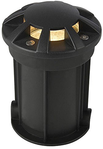 LITECRAFT Surface Mount Ground Drive Over Light, Black | 8 Way, GU10, IP65 Rated, 1 Light