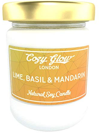 Cozy Glow Soja-Kerze, Wachs, weiß, normal