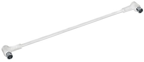Axing SAK04102 F-Quickfix Patchkabel 40 cm Koaxialkabel mit F-Winkelstecker weiß