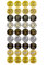 Oblique Unique® 50. Geburtstag Jubiläum goldene Hochzeit Sticker Aufkleber 108 Stück Feier Party Dekoration