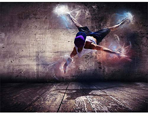 Wee Blue Coo Breakdancer Tanzen Tanzen Lichter Studio Home Ungerahmter Druck 30x40 cm