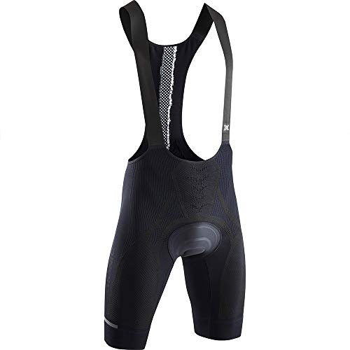 X-BIONIC The Trick 4.0 Bike Bib Shorts Padded Men, Uomo, Opal Black/Arctic White, L