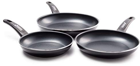 Kitchen Stories CC002622-001 Searsmart Non-Stick 3-Piece Frying Pan Set 20 cm, 24 cm and 28 cm, Aluminium
