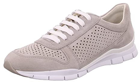 Geox D Sukie B, Sneakers Mujer, Light Grey 01, 36 EU