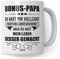 Pagma Druck Tasse Stiefvater - Bonus Papa Kaffeetasse Geschenk Spruch - Bonuspapa Stief Vater Geschenkidee Kaffeebecher