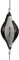 BAY Doppelendball oval schwarz weiß Punchingball Kunstleder inkl. Gummiseile Boxbirne Speedball Reflexball Boxball