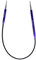 KnitPro K47057 Rundstricknadel, Metal, Lila, 25cm / 3.75mm
