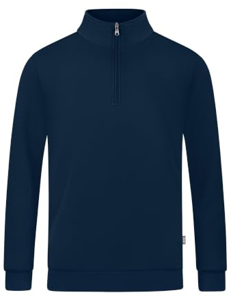 JAKO Corporate Teamwear Organic Ziptop Herren & Damen – Pullover aus Baumwolle mit Stehkragen, 60 Grad waschbar & einlaufvorbehandelt für Teams