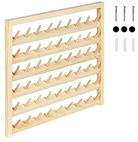 Wand Fadenhalter 48/54 Spulen Garnhalter Fadenspulen Organizer Garnfäden Organisation Für Stickerei, Quilten, Nähen, Haare Flechten