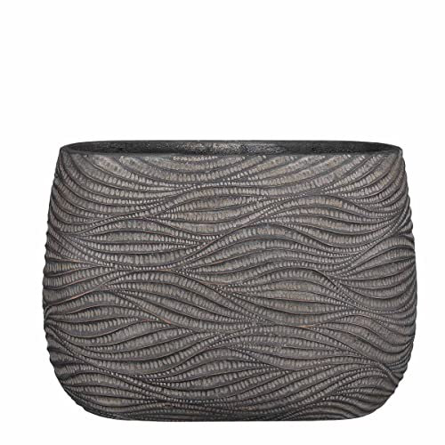 MICA Decorations Hendrick Blumentopf - L42 x B20 x H30 cm - Braun