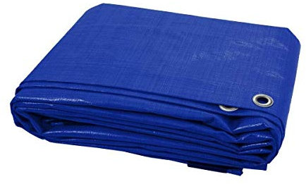5 x 6 m Blue Heavy Duty Tarpaulin Waterproof Cover Tarp Ground Camping Sheet Tent