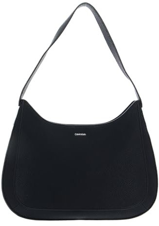 Calvin Klein Borsa Hobo Donna Ck Must Plus Shoulder Bag Medium Piccola, Nero (Ck Black), Taglia Unica