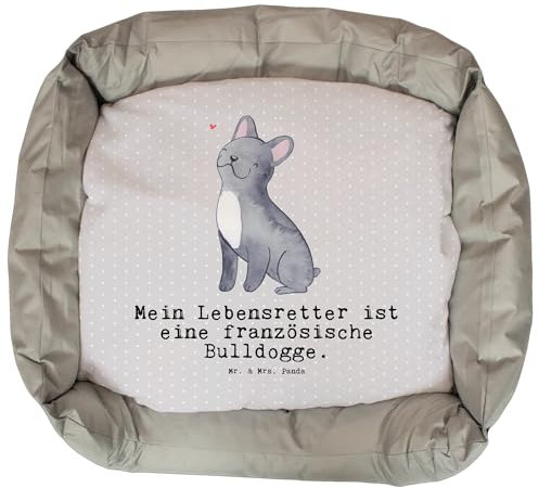 Mr. & Mrs. Panda Hundebett Französische Bulldogge Lebensretter - Geschenk, Hundekissen, Hundeliege, Hundekörbchen, Hundesofa, Hund